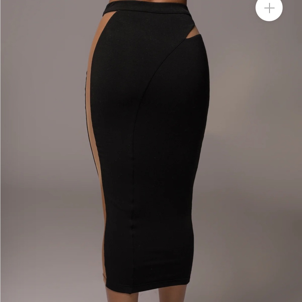 NOIR LOST IN TIME NETTED SKIRT